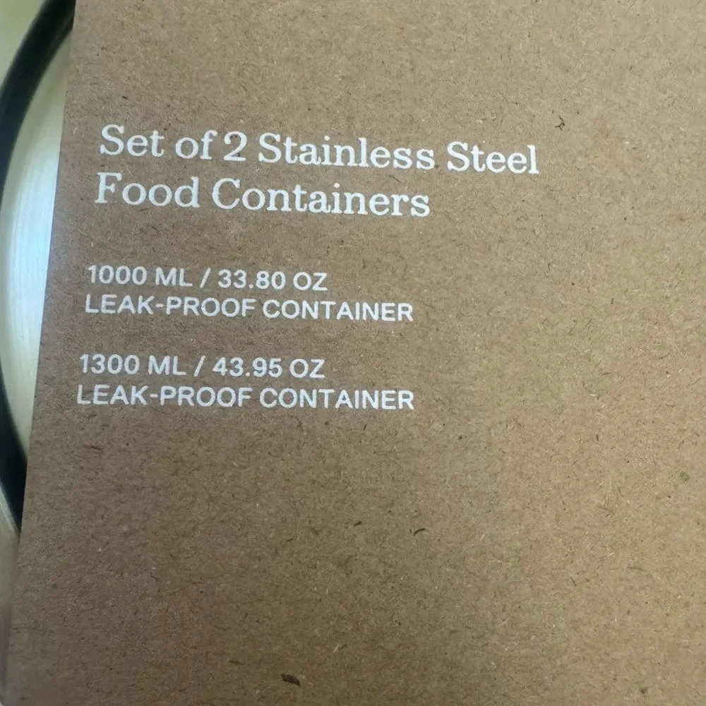 NEW! *Small Hours* Stainless Steel Food Containers